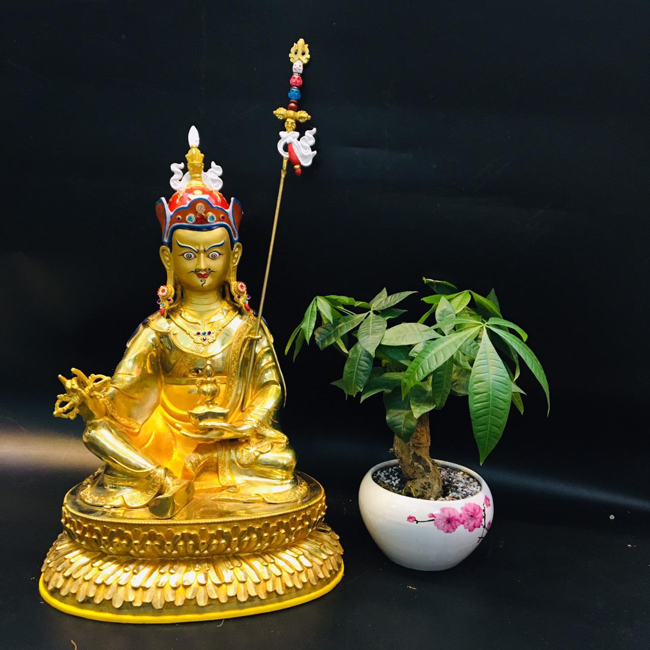 TÔN TƯỢNG ĐỨC LIÊN HOA SANH / GURU RINPOCHE TÂY TẠNG 45CM