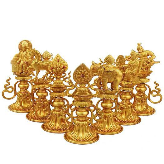 BỘ THẤT BẢO LUÂN VƯƠNG ĐỒNG 20CM