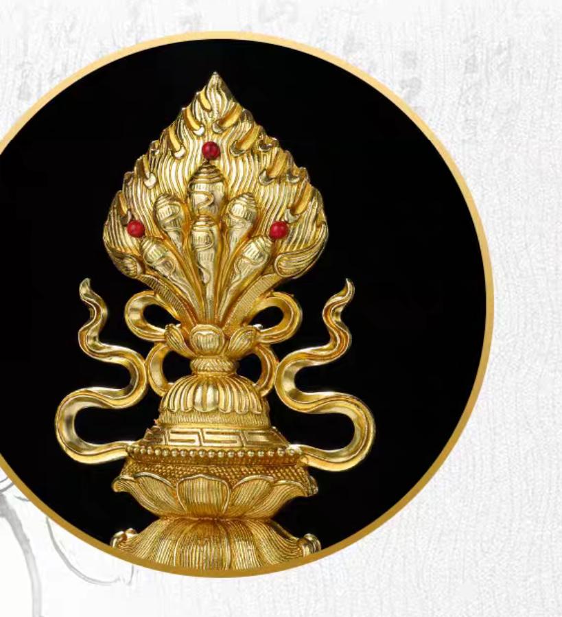 BỘ THẤT BẢO LUÂN VƯƠNG ĐỒNG 20CM