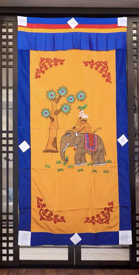 RÈM CỬA PHÒNG THỜ HÌNH VOI - (180 x 90cm/ 185x95cm)