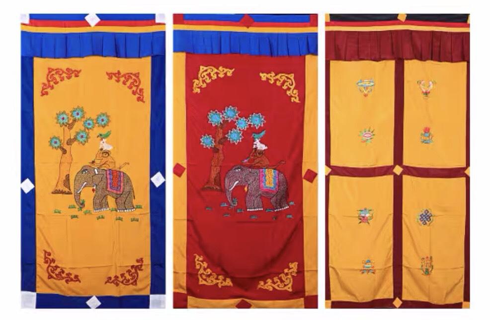 RÈM CỬA PHÒNG THỜ HÌNH VOI - (180 x 90cm/ 185x95cm)