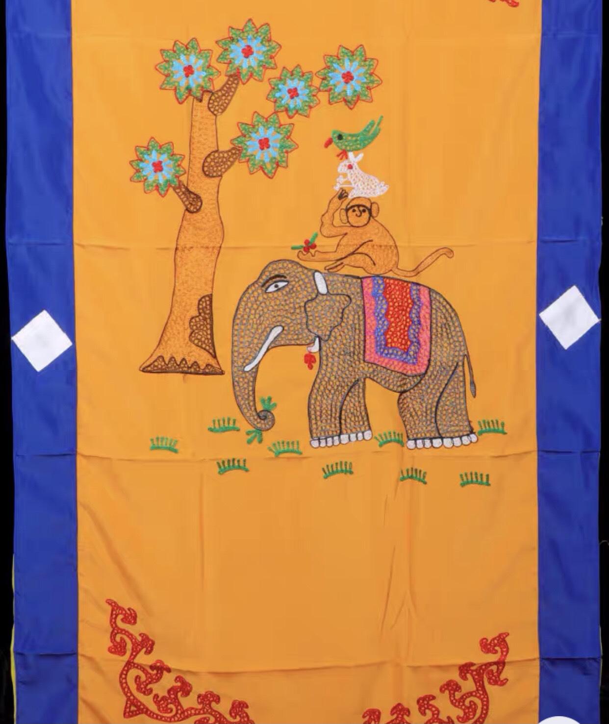 RÈM CỬA PHÒNG THỜ HÌNH VOI - (180 x 90cm/ 185x95cm)