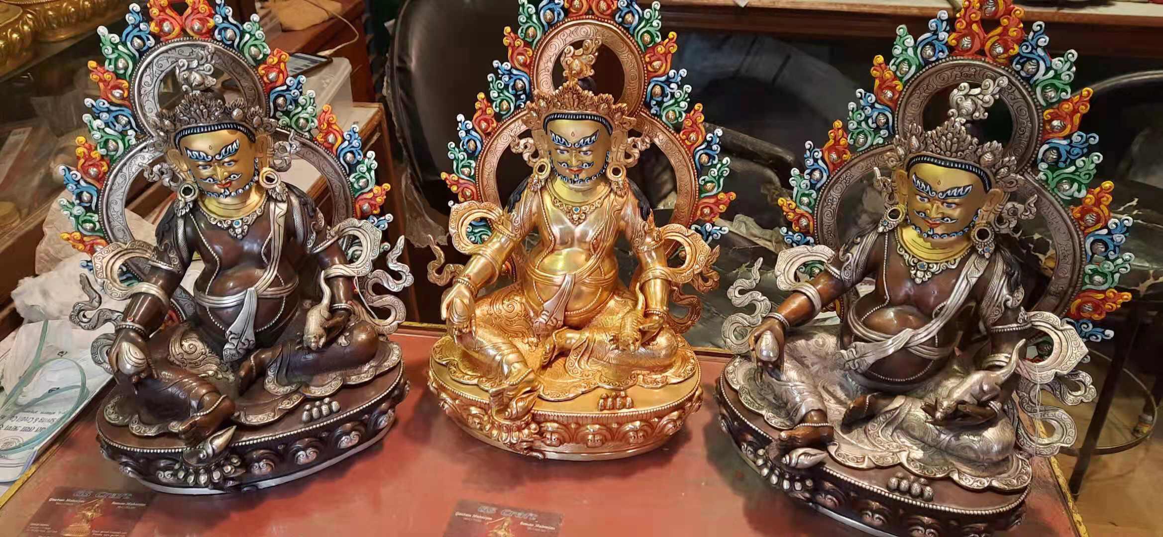 TÔN TƯỢNG ĐỨC ZAMBALA NẠM BẠC