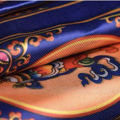 RÈM VẢI QUÂY BÀN THỜ, PHÒNG THỜ IN BÁT CÁT TƯỜNG - DÀI 5M, NGANG 25CM