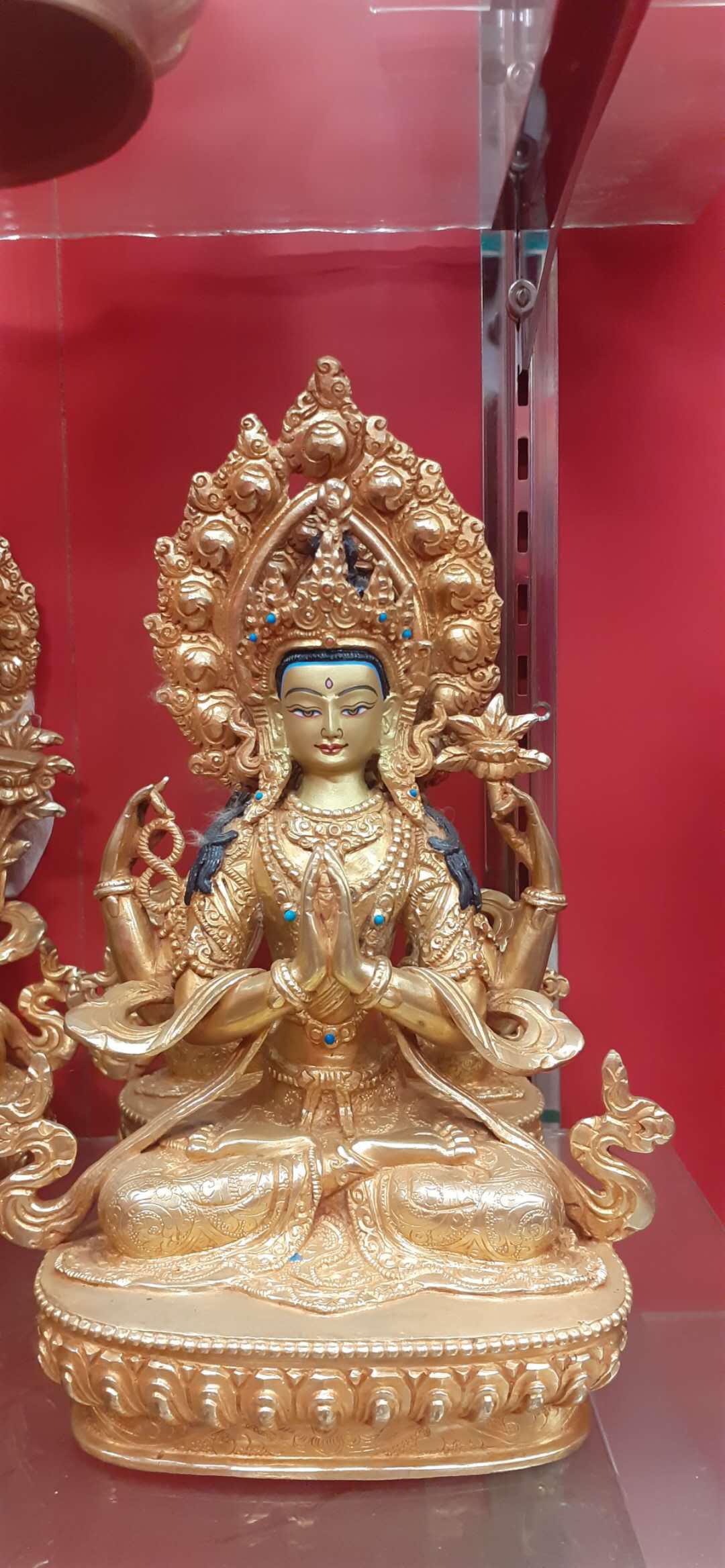 TÔN TƯỢNG QUAN ÂM TỨ THỦ 23CM