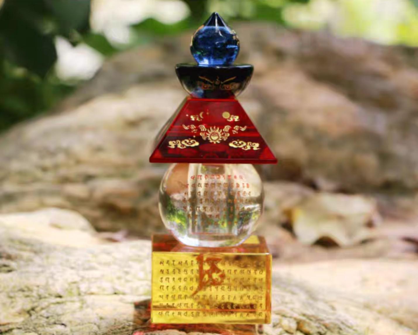 THÁP XÁ LỢI NGŨ SẮC 19CM