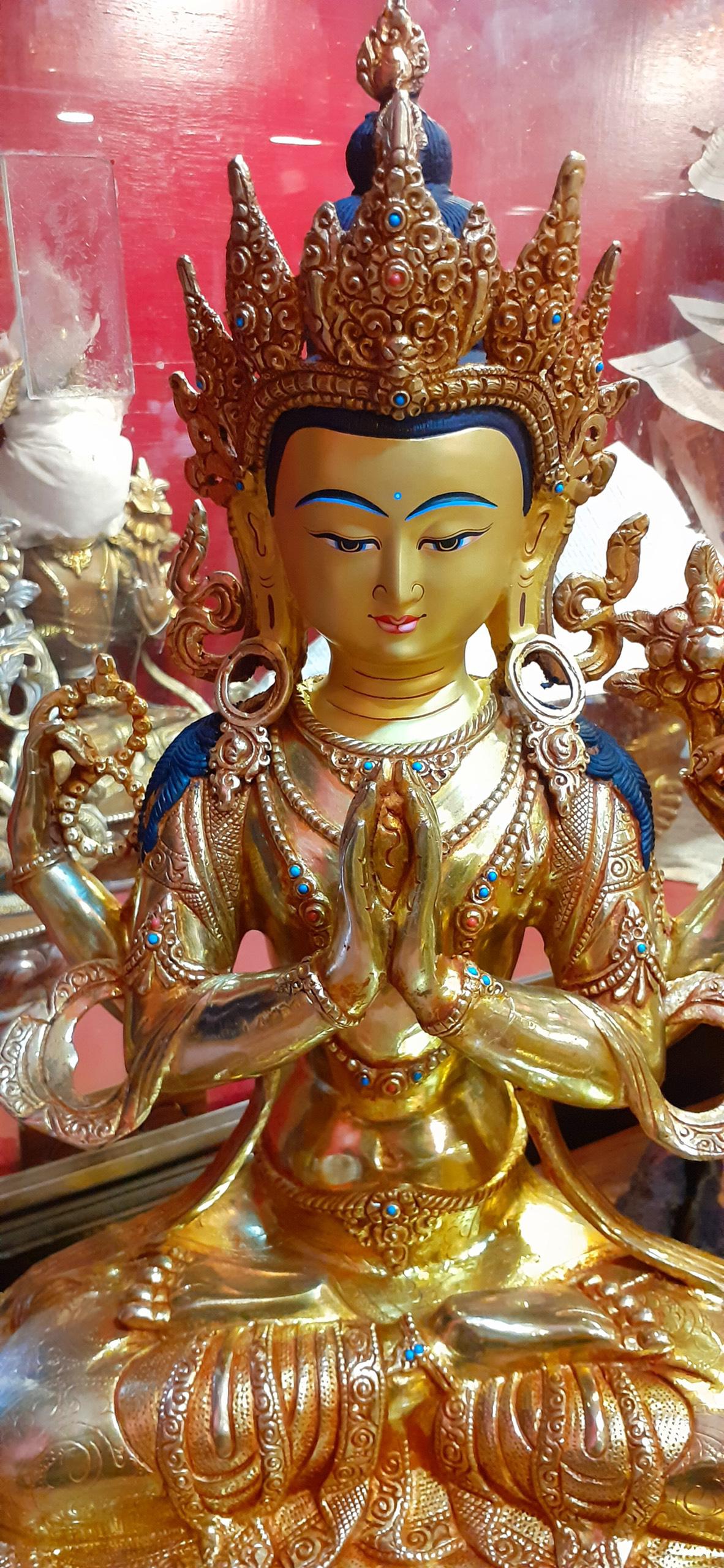TÔN TƯỢNG QUAN ÂM TỨ THỦ 48CM