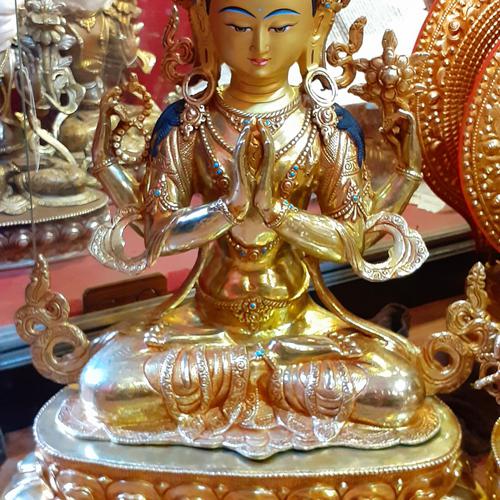 TÔN TƯỢNG QUAN ÂM TỨ THỦ 48CM