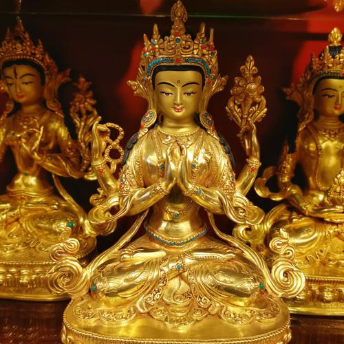 TÔN TƯỢNG QUAN ÂM TỨ THỦ 24CM
