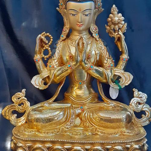 TÔN TƯỢNG QUAN ÂM TỨ THỦ 33CM