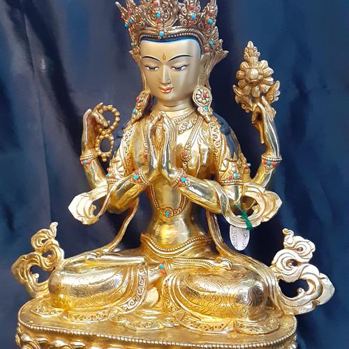 TÔN TƯỢNG QUAN ÂM TỨ THỦ 33CM