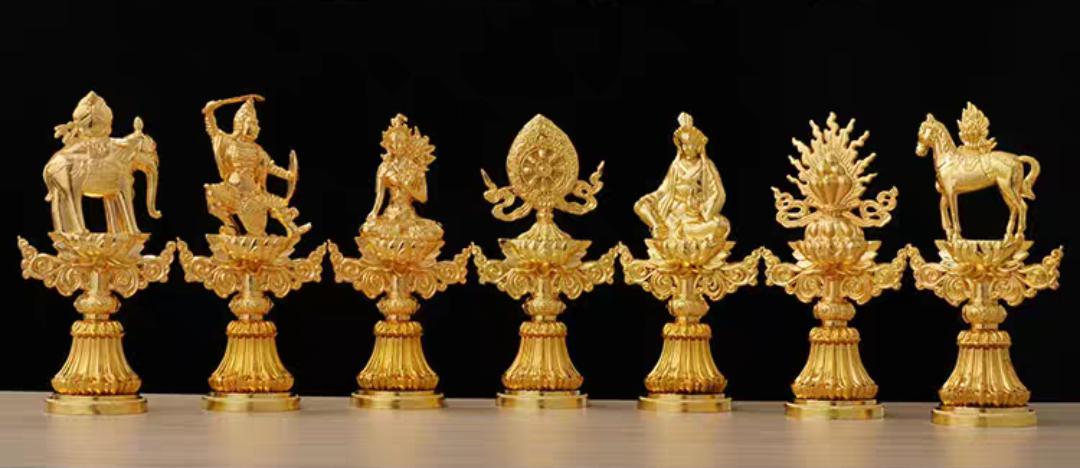 BỘ THẤT BẢO LUÂN VƯƠNG HỢP KIM 17CM