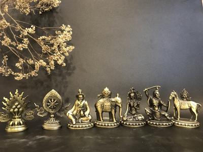 BỘ THẤT BẢO LUÂN VƯƠNG HỢP KIM 9CM