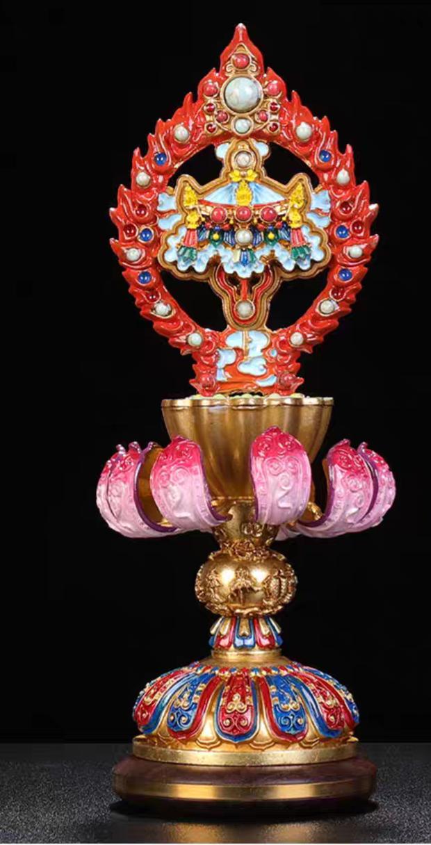 BÁT CÁT TƯỜNG ĐỒNG VẼ MÀU CAO CẤP 24cm 