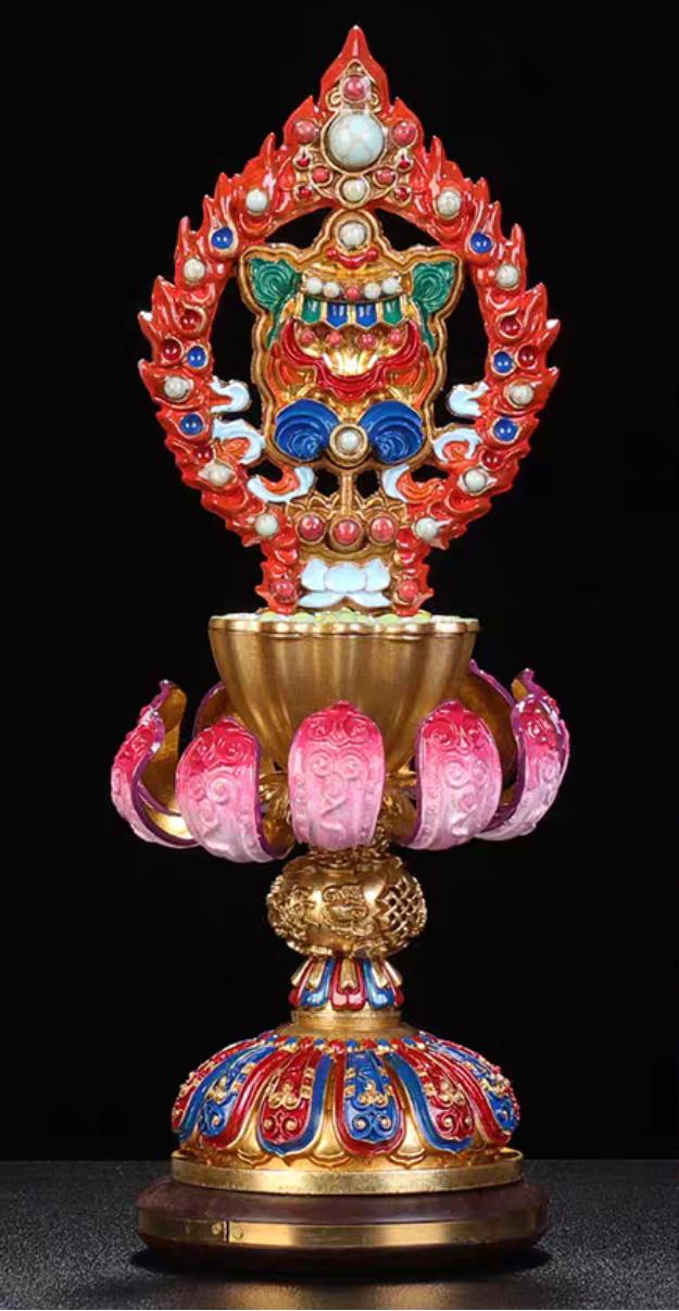 BÁT CÁT TƯỜNG ĐỒNG VẼ MÀU CAO CẤP 24cm 