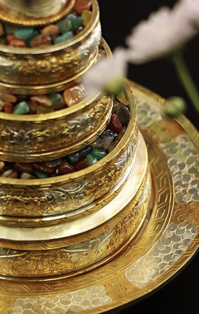 THÁP MANDALA ĐỒNG 23 CM