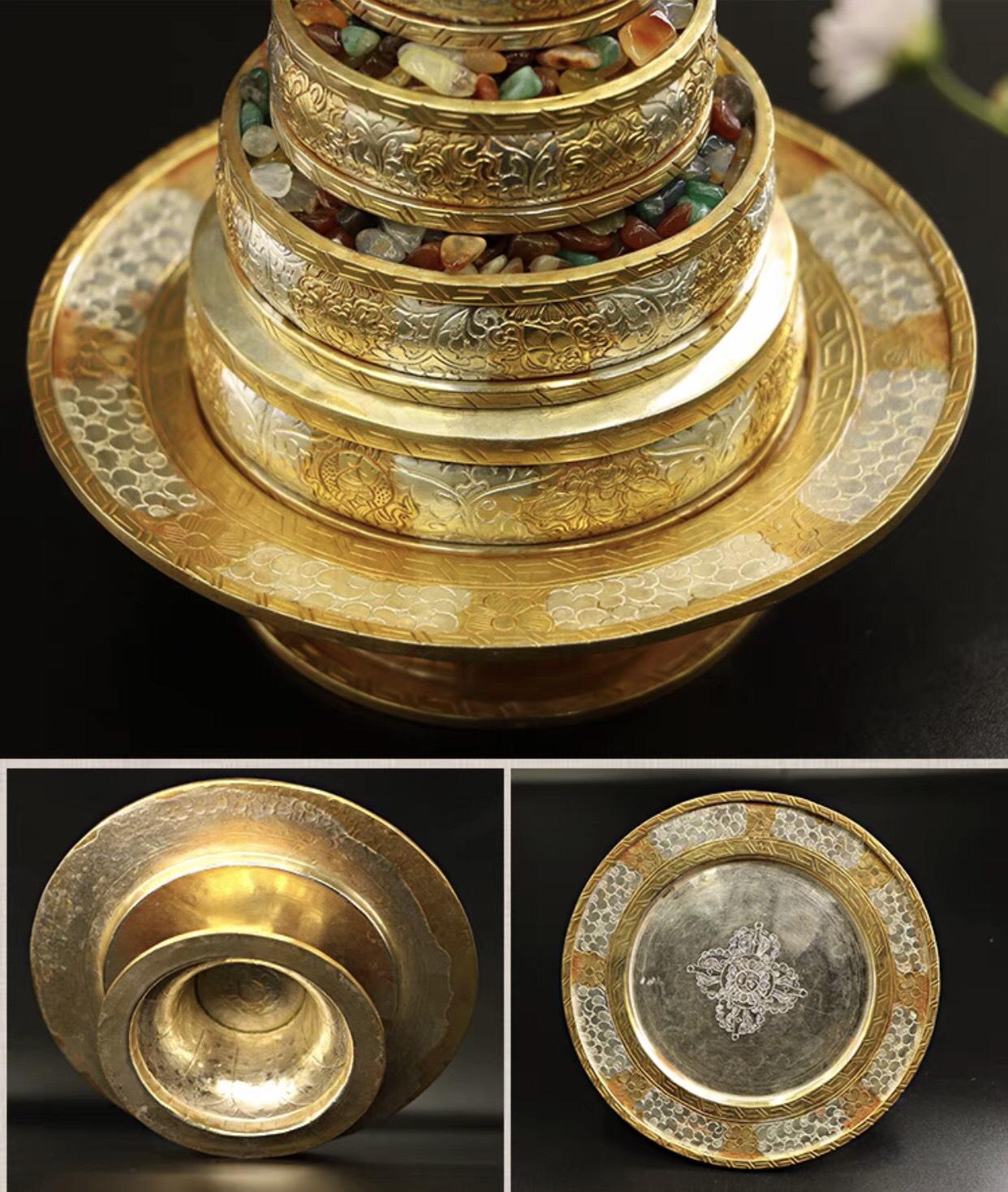 THÁP MANDALA ĐỒNG 23 CM