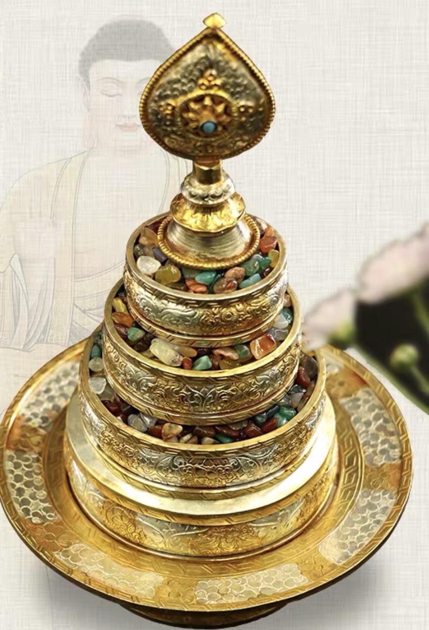 THÁP MANDALA ĐỒNG 23 CM