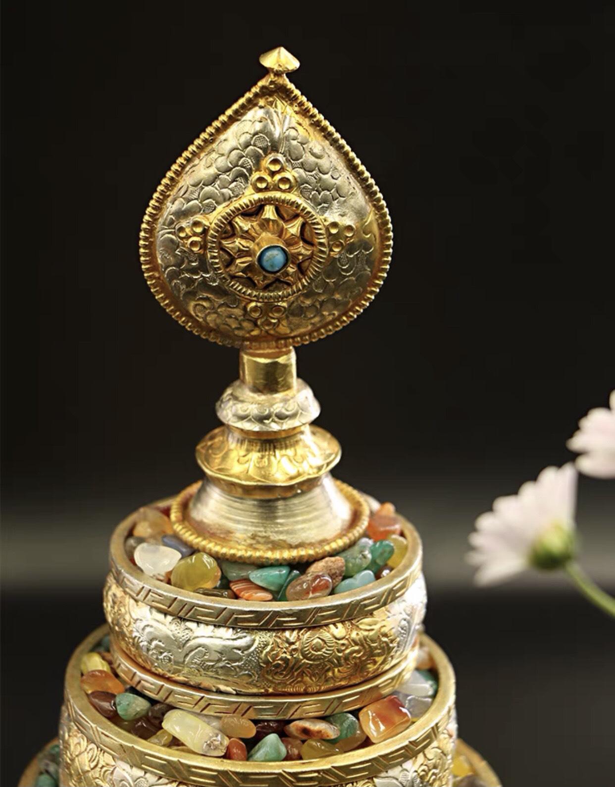 THÁP MANDALA ĐỒNG 23 CM