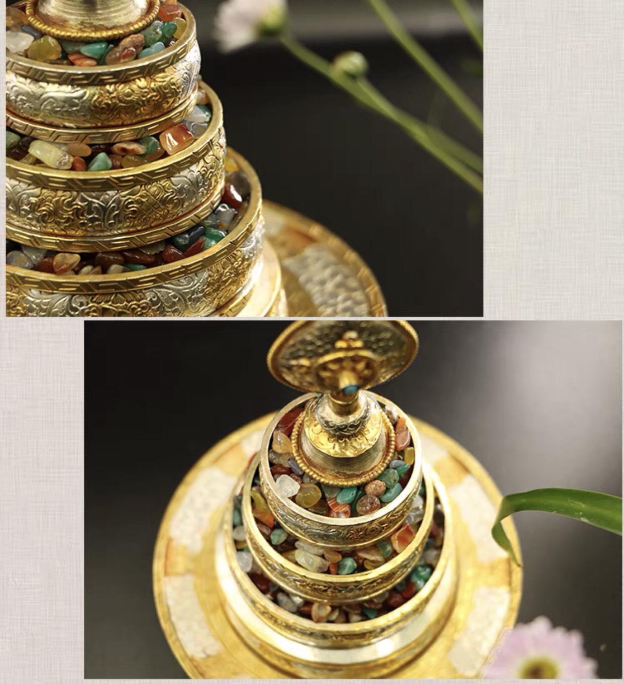 THÁP MANDALA ĐỒNG 23 CM