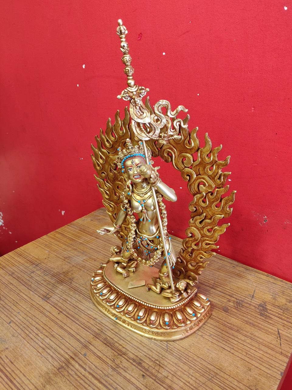 TÔN TƯỢNG DU GIÀ THÁNH NỮ DAKINI 25CM