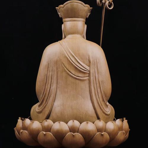 TÔN TƯỢNG ĐỨC ĐỊA TẠNG GỖ TRẦM 58CM