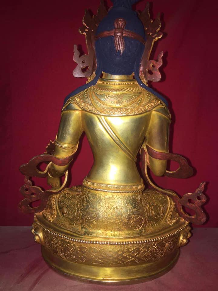 TÔN TƯỢNG ĐỨC ĐỊA TẠNG NEPAL CAO CẤP 33CM