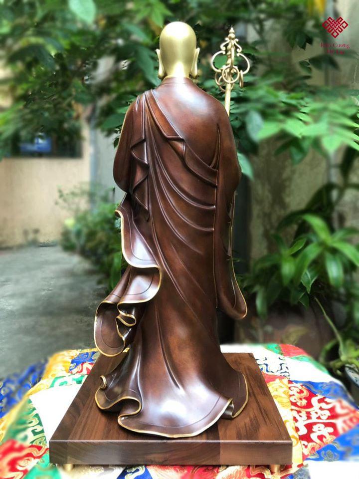 TÔN TƯỢNG ĐỨC ĐỊA TẠNG ĐỒNG 55CM - 76CM