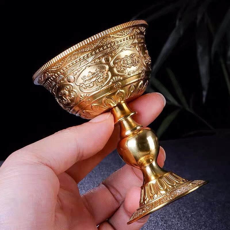 CHÂN ĐÈN ĐỒNG MẠ VÀNG