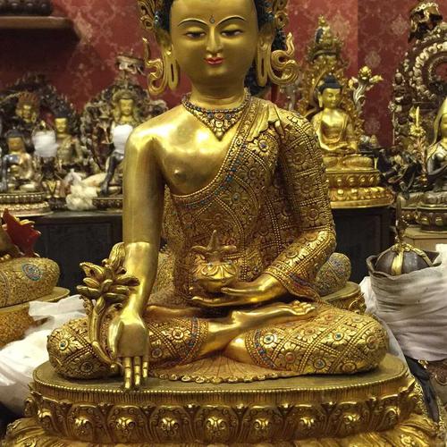 TÔN TƯỢNG ĐỨC PHẬT DƯỢC SƯ NEPAL 46CM