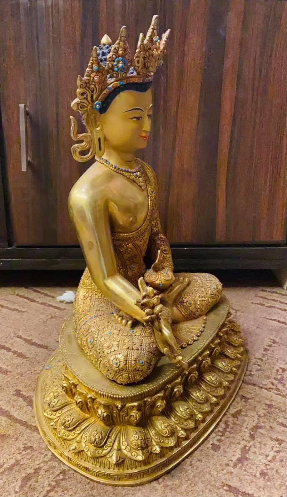TÔN TƯỢNG ĐỨC PHẬT DƯỢC SƯ NEPAL 46CM