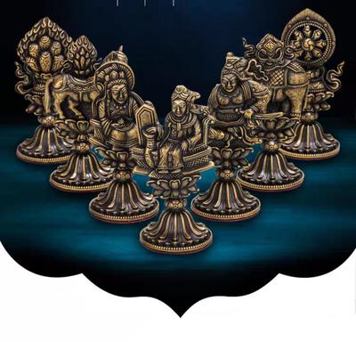 BỘ THẤT BẢO LUÂN VƯƠNG ĐỒNG PHONG CÁCH CỔ 11CM