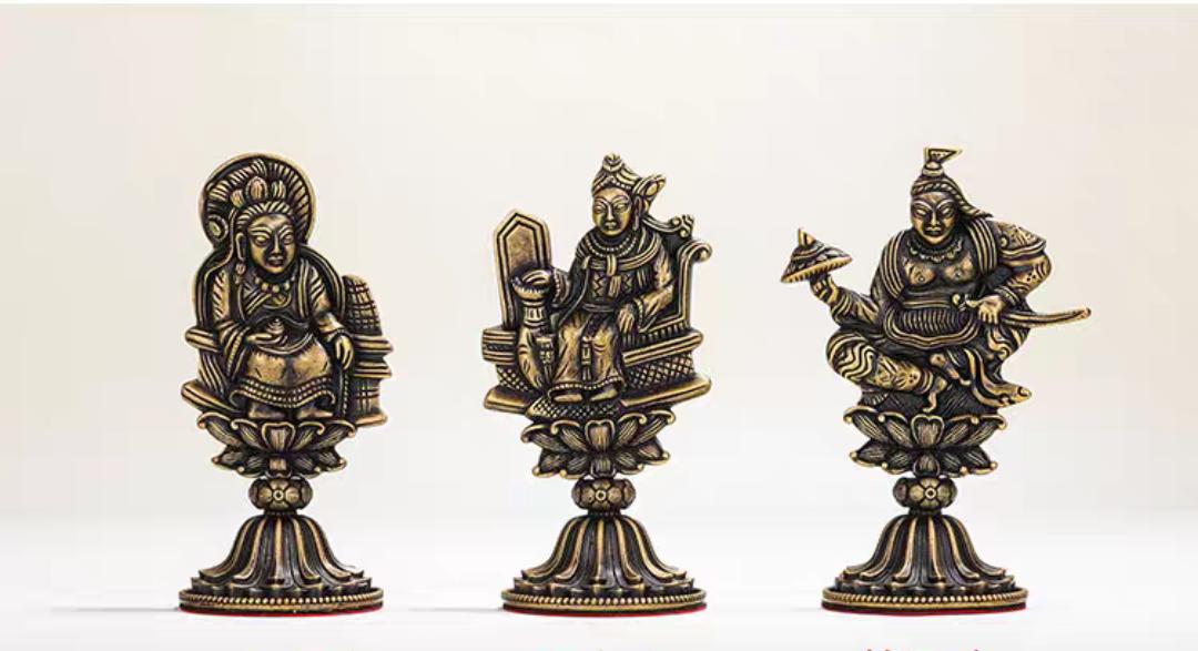 BỘ THẤT BẢO LUÂN VƯƠNG ĐỒNG PHONG CÁCH CỔ 11CM