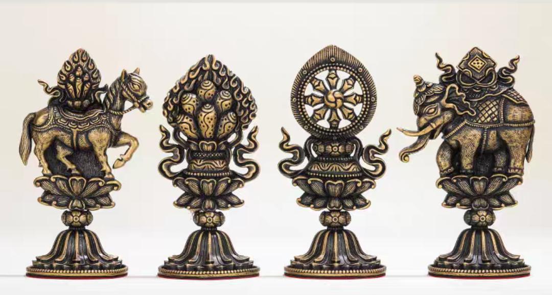 BỘ THẤT BẢO LUÂN VƯƠNG ĐỒNG PHONG CÁCH CỔ 11CM