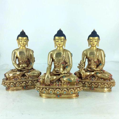 TAM THẾ PHẬT (THÍCH CA - A DI ĐÀ - DƯỢC SƯ) 22CM