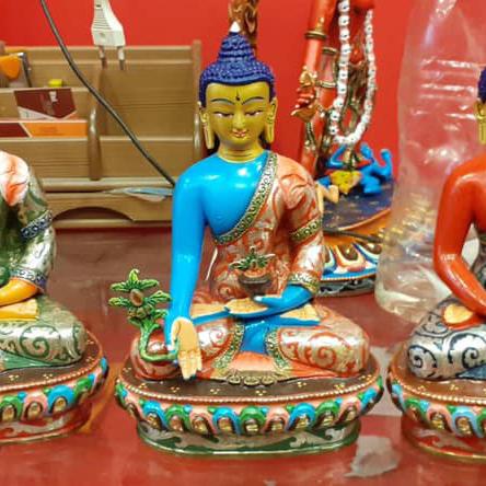 TAM THẾ PHẬT NEPAL (THÍCH CA - A DI ĐÀ - DƯỢC SƯ) 23CM