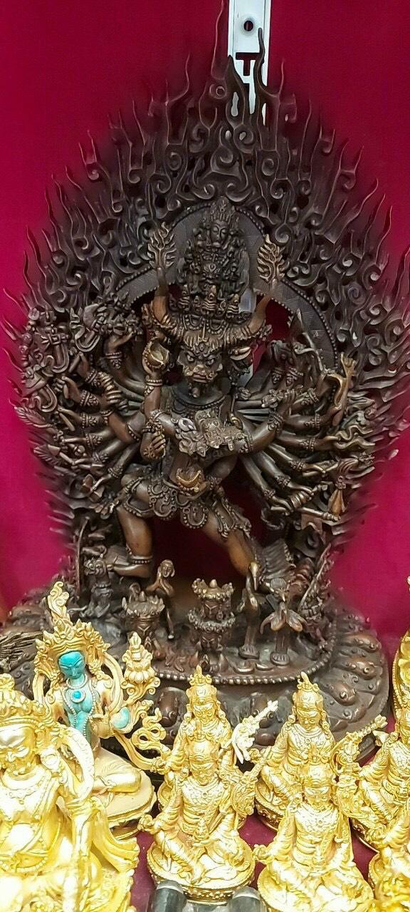 TÔN TƯỢNG YAMANTAKA NEPAL - 38CM 