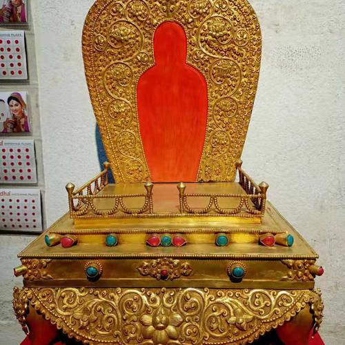ĐẾ TƯỢNG ĐỒNG MẠ VÀNG 44CM