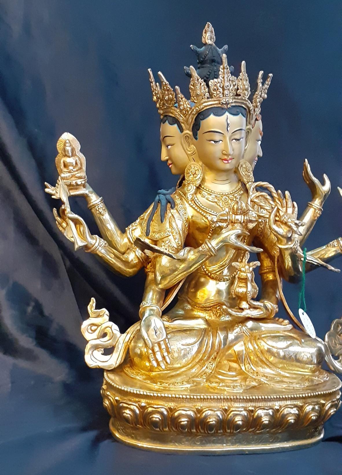 TÔN TƯỢNG PHẬT ĐẢNH TÔN THẮNG 34CM