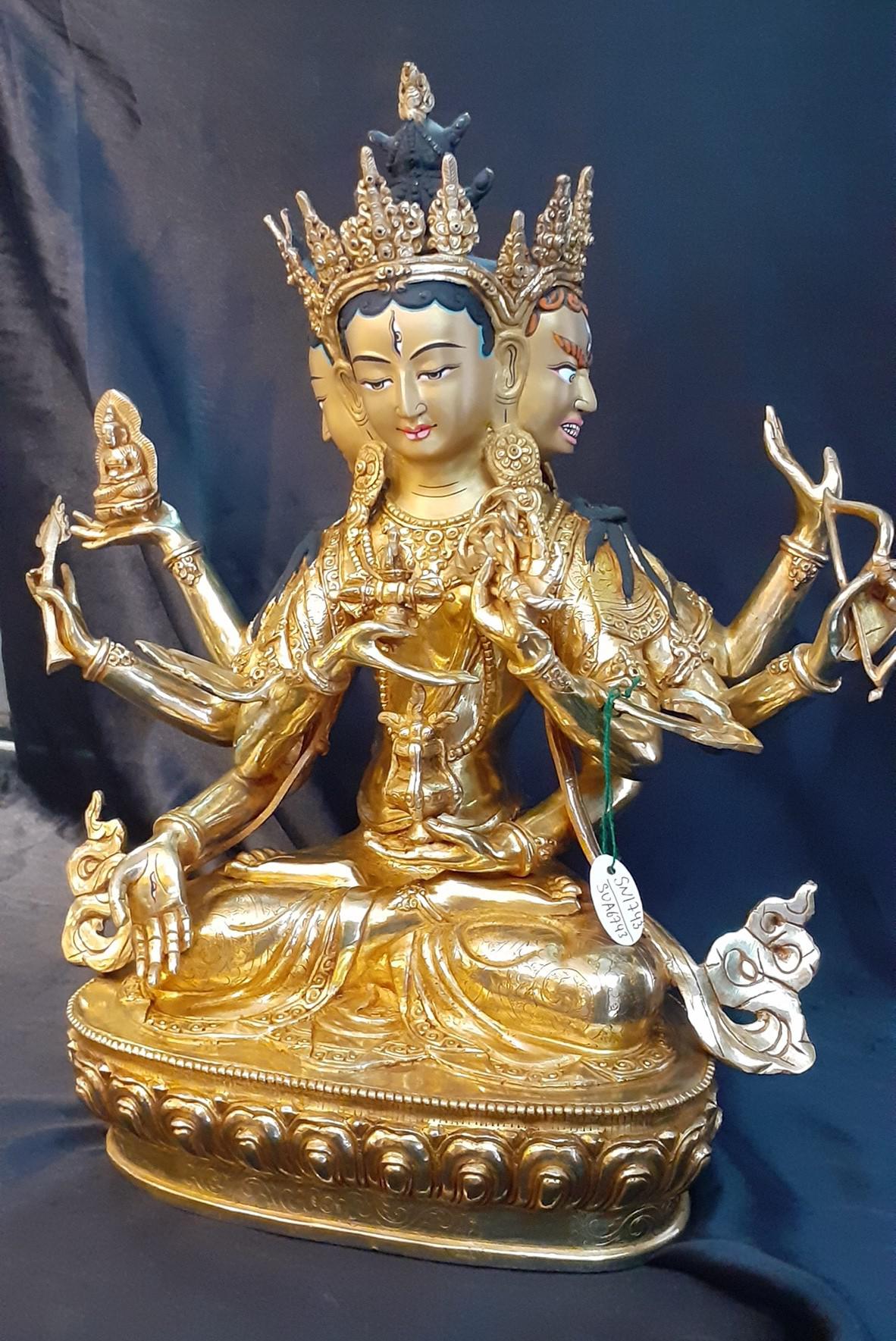 TÔN TƯỢNG PHẬT ĐẢNH TÔN THẮNG 34CM
