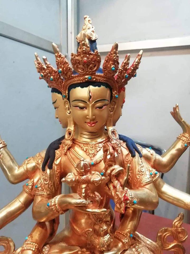 TÔN TƯỢNG PHẬT ĐẢNH TÔN THẮNG 35CM