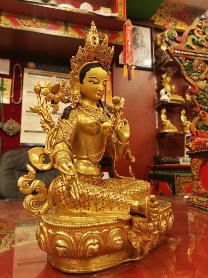 TÔN TƯỢNG TARA XANH 38CM