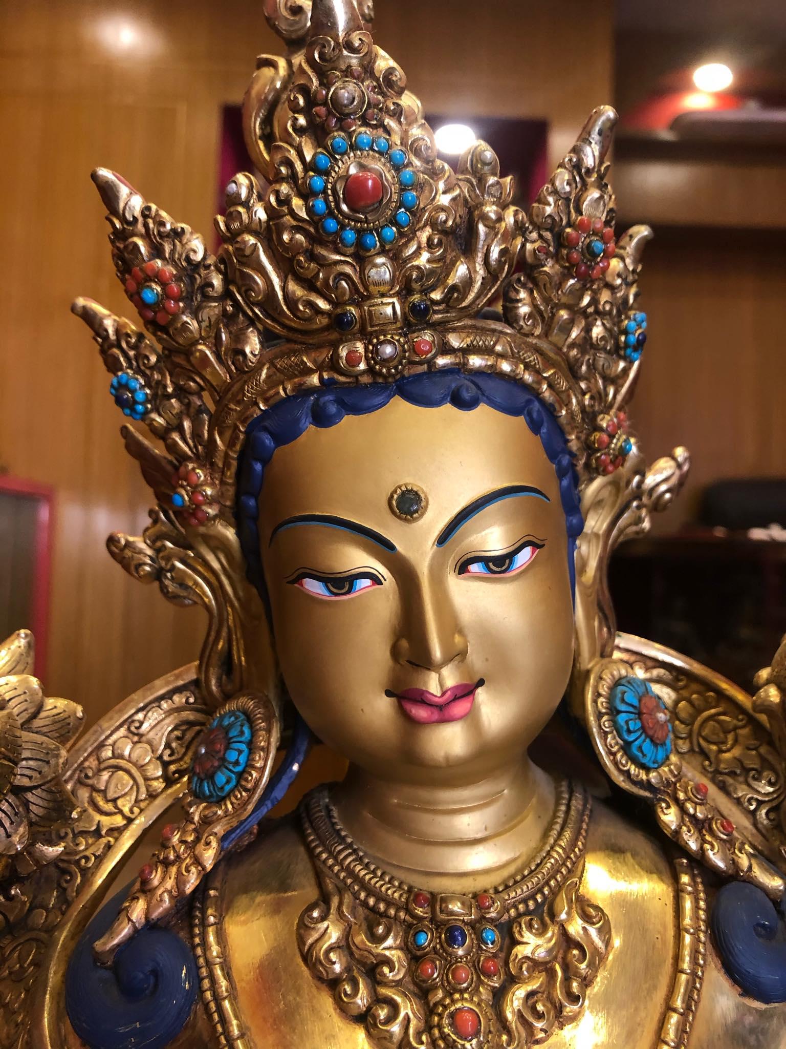 TÔN TƯỢNG TARA XANH 56CM