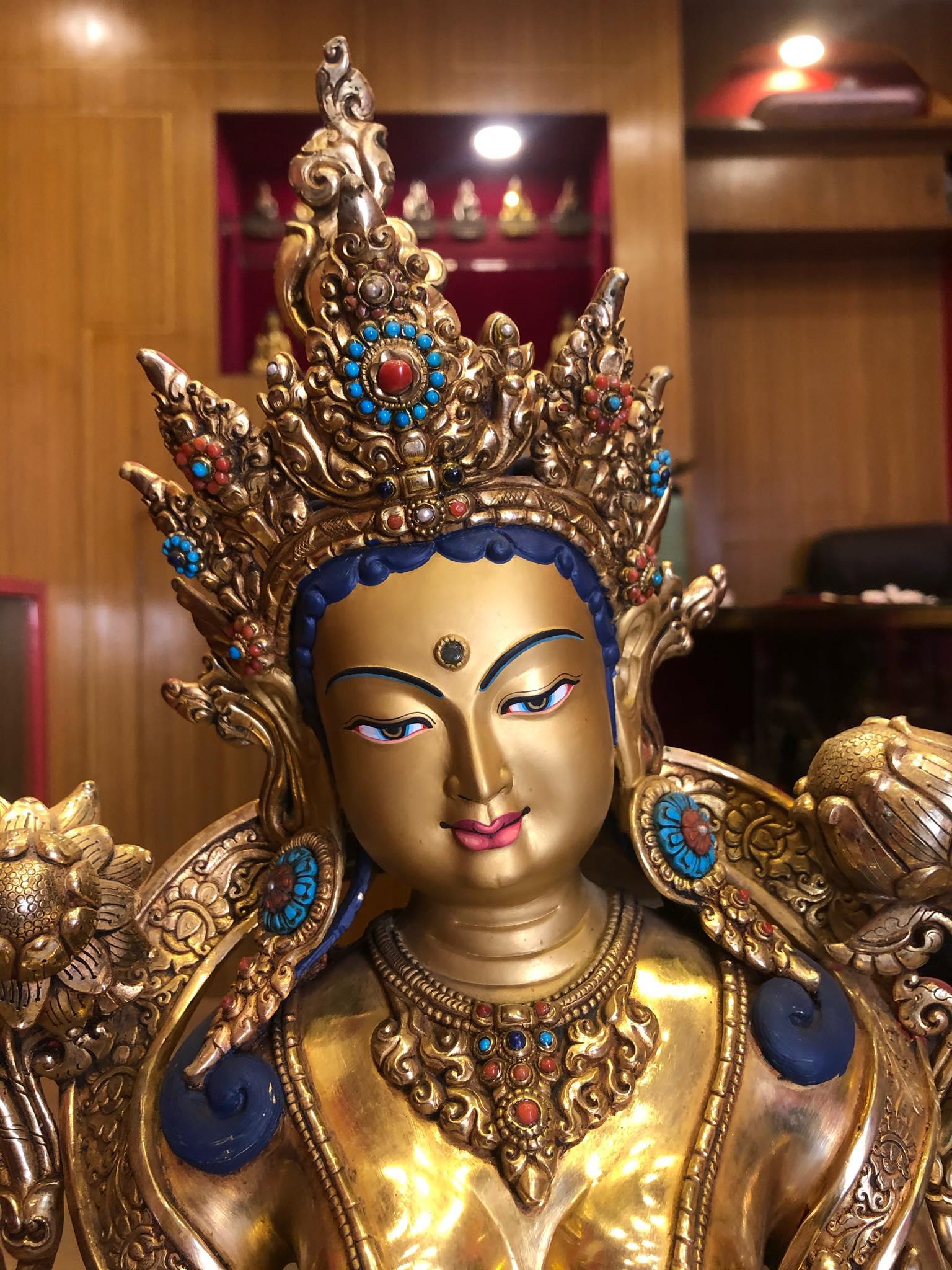 TÔN TƯỢNG TARA XANH 56CM