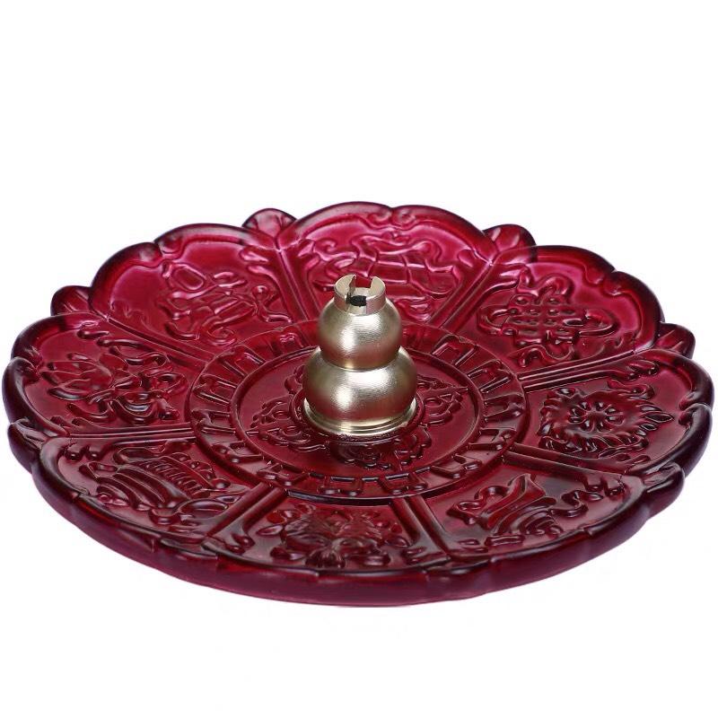 ĐẾ HOA SEN LƯU LY CẮM HƯƠNG