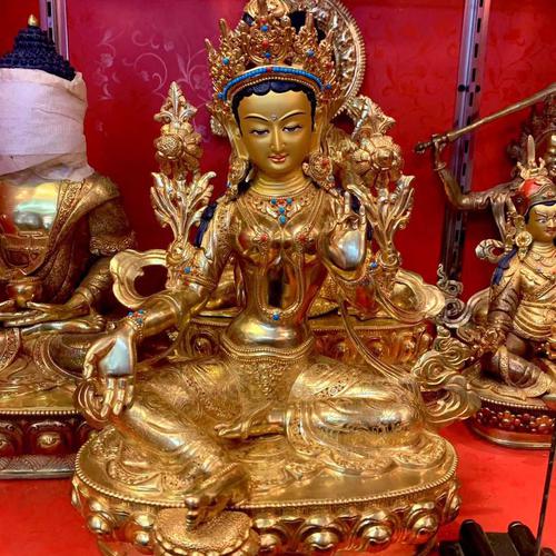 TÔN TƯỢNG TARA XANH 33CM