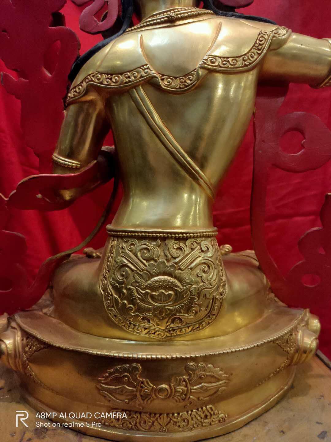 TÔN TƯỢNG VĂN THÙ SƯ LỢI BỒ TÁT NEPAL - 39CM
