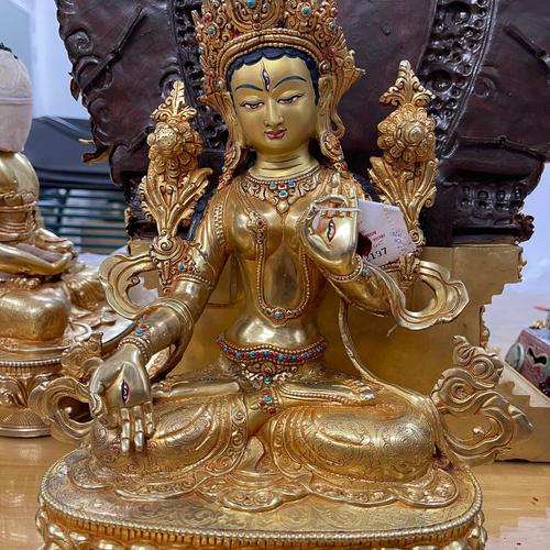 TÔN TƯỢNG TARA TRẮNG 33CM NEPAL