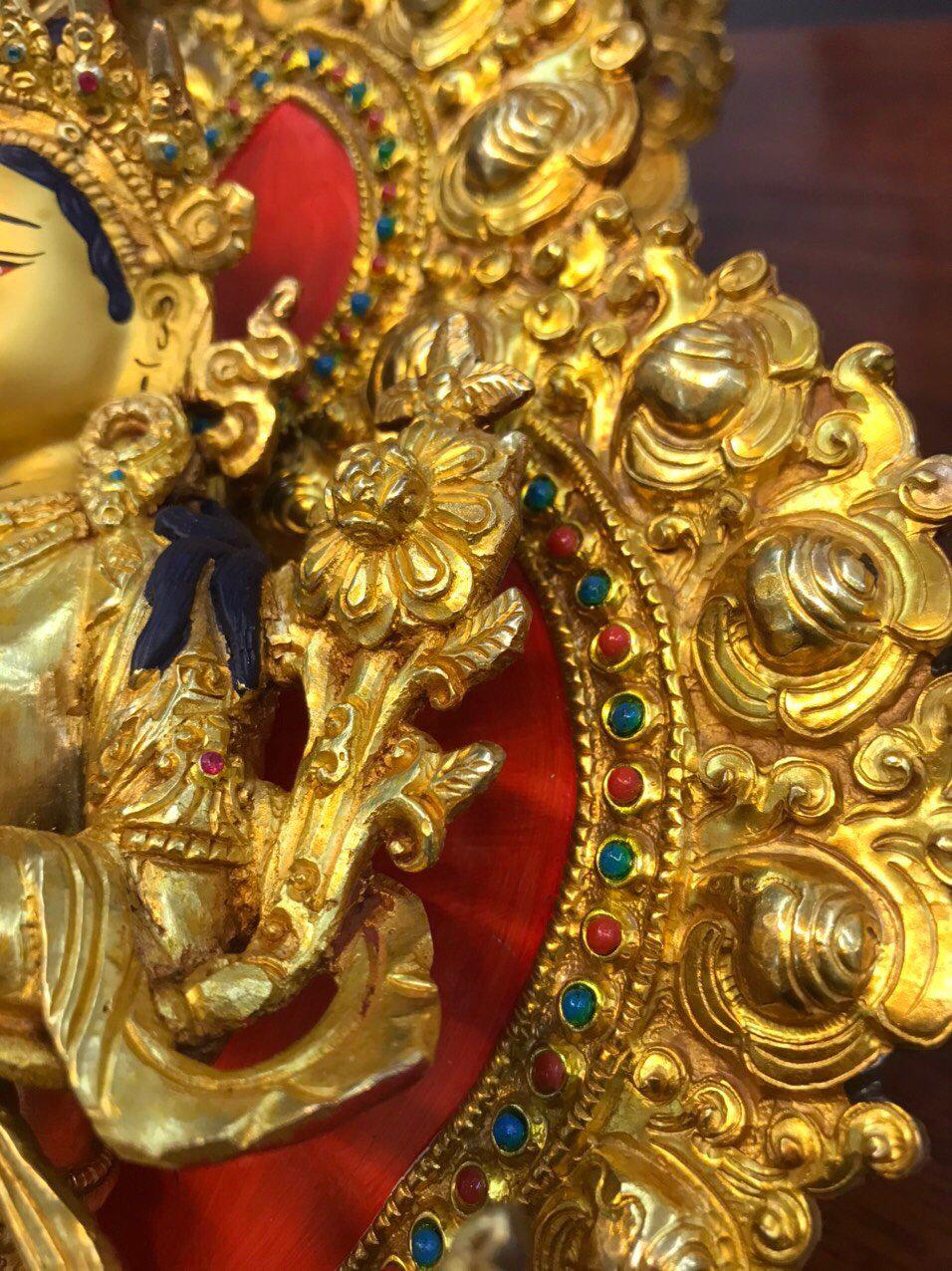 TÔN TƯỢNG TARA TRẮNG 25 CM NEPAL