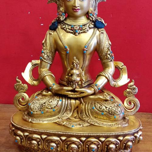 TÔN TƯỢNG VÔ LƯỢNG THỌ 33CM NEPAL